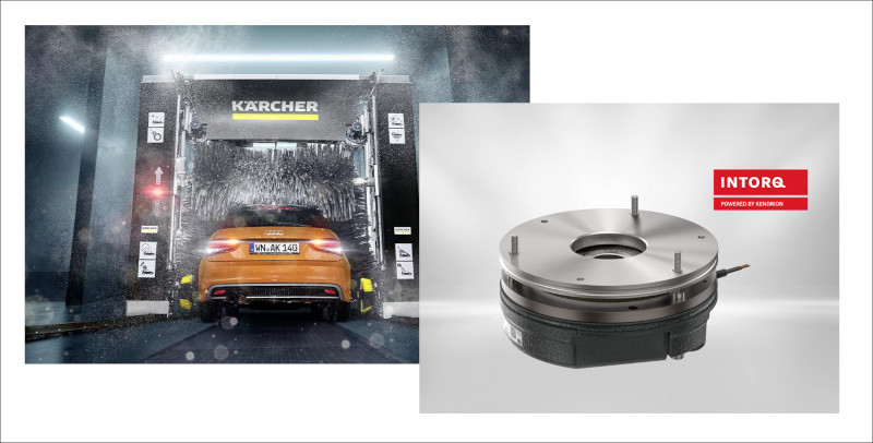Применение тормоза INTORQ BFK458 на портальной автомойке Karcher